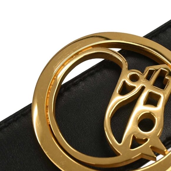 Hermes Black Box Calf Cheval Horse Buckle Belt #70 Small Good ◯U M0 177322 - Picture 4 of 7